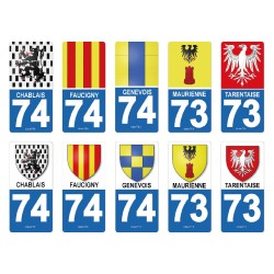 Autocollant Provinces des  Savoie