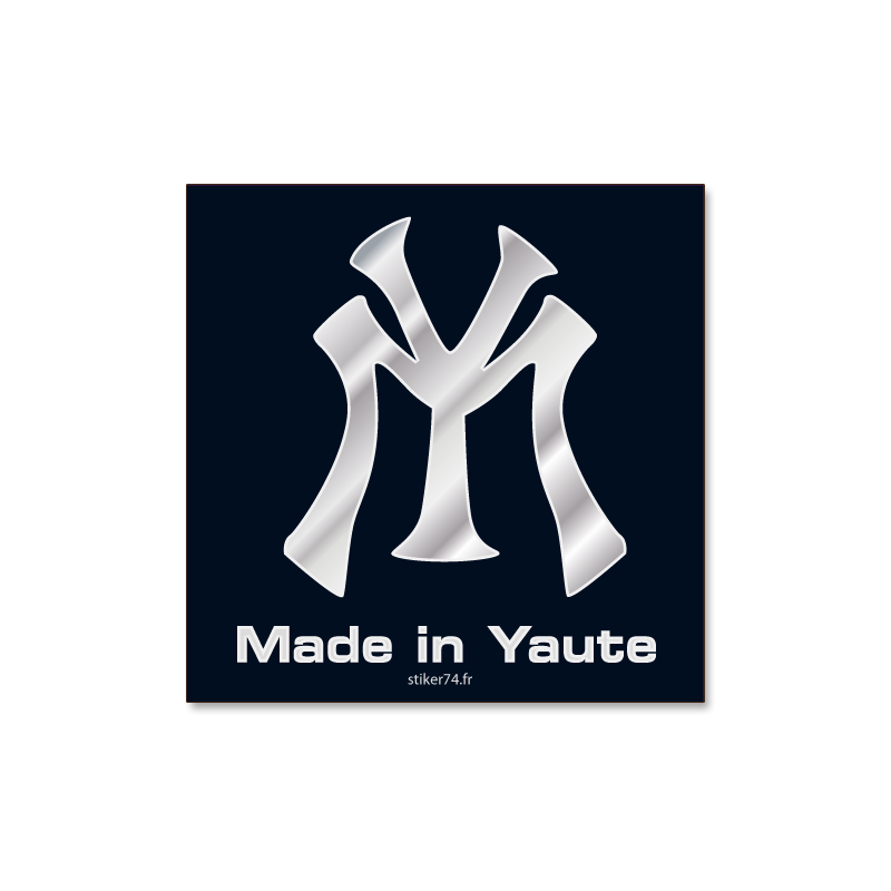 Autocollant Made in Yaute Noir