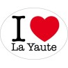 Autocollant I love La Yaute