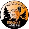 Autocollant sauvez un arbre