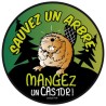 Autocollant sauvez un arbre