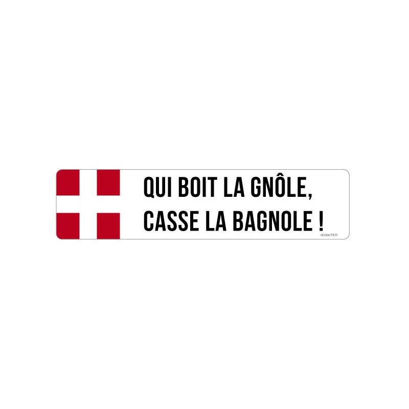 Autocollant dicton savoyard