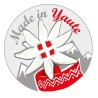 Autocollant Edelweiss Made in Yaute