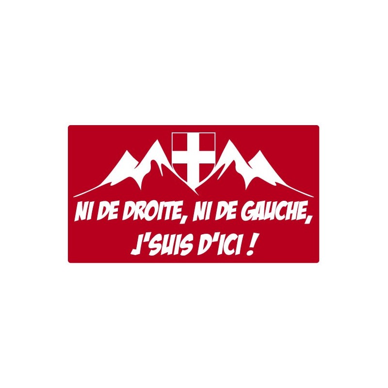 Autocollant J'suis d'ici
