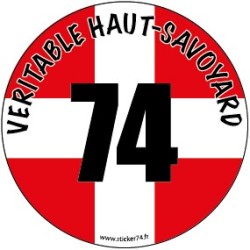 Autocollant Véritable Haut-Savoyard""
