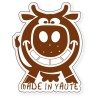 Autocollant vache Made in 74