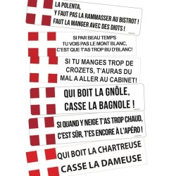 Autocollant dicton savoyard