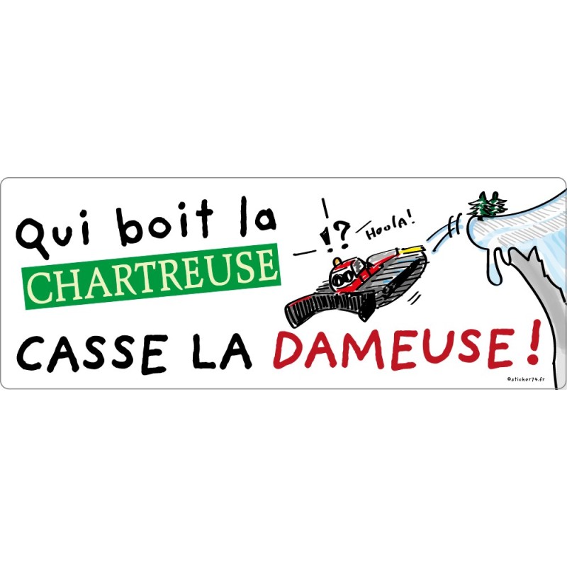 Autocollant dicton La Chartreuse Nico