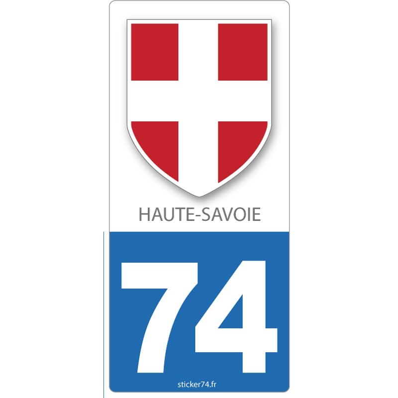 Autocollant plaque Blason 74 Haute-Savoie